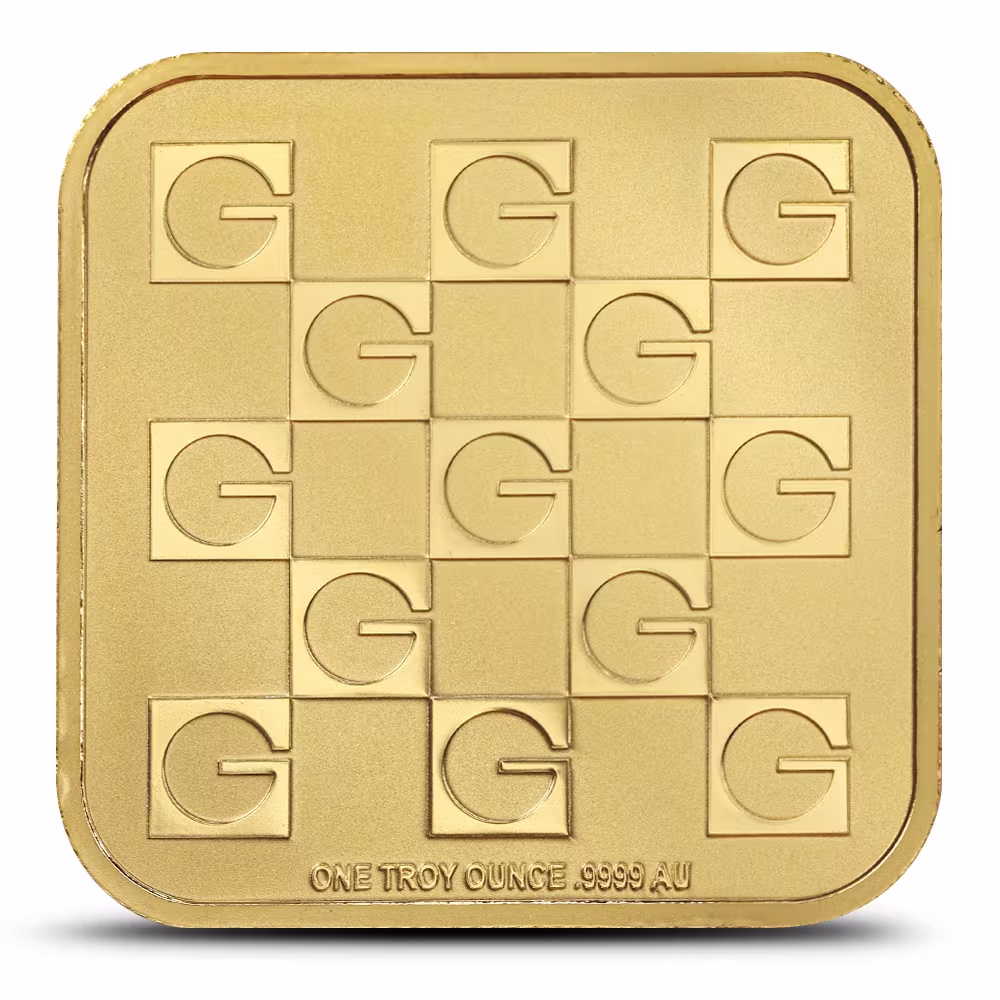 1 oz GOLD.COM Square Gold Bar (New w/ Assay)