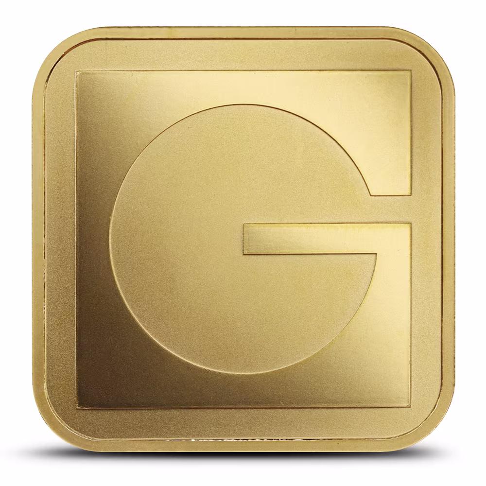 1 oz GOLD.COM Square Gold Bar (New w/ Assay)