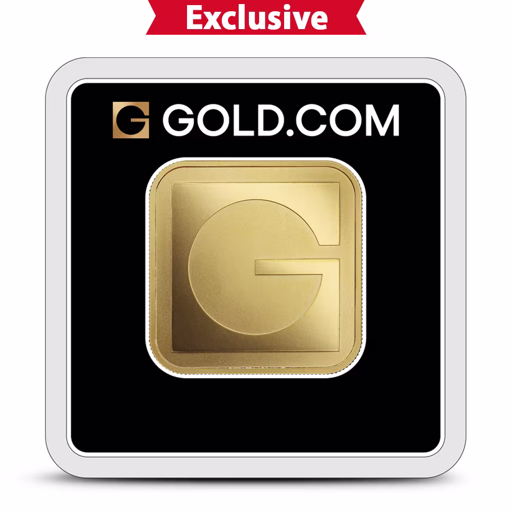 1 oz GOLD.COM Square Gold Bar (New w/ Assay)
