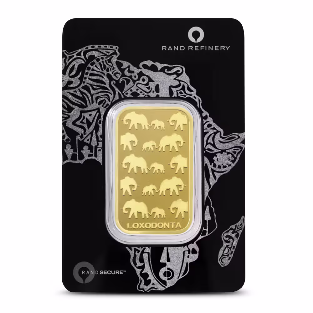 1 oz Rand Refinery Gold Bar (New w/ Black Assay)