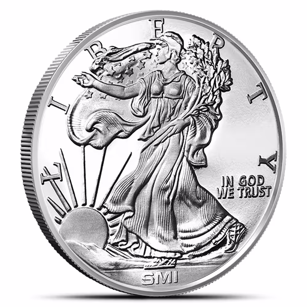 1 oz Sunshine Walking Liberty Silver Round (New, MintMark SI)