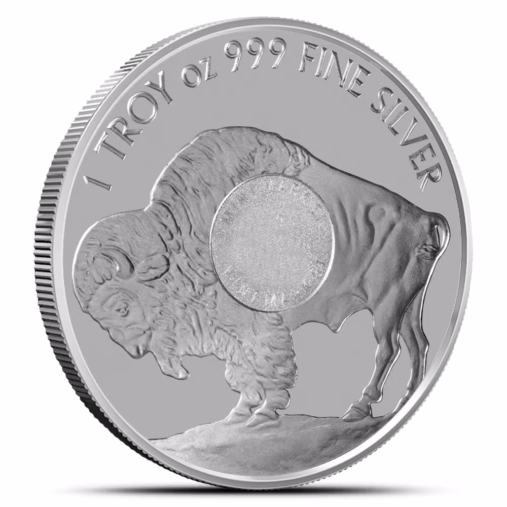 1 oz Sunshine Buffalo Silver Round (New, MintMark SI)