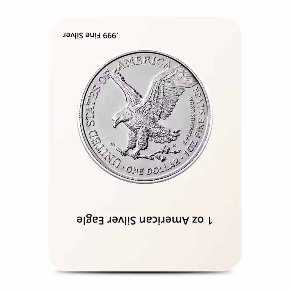 2026 1 oz American Silver Eagle Coin (BU, Happy Graduation Card) Product image