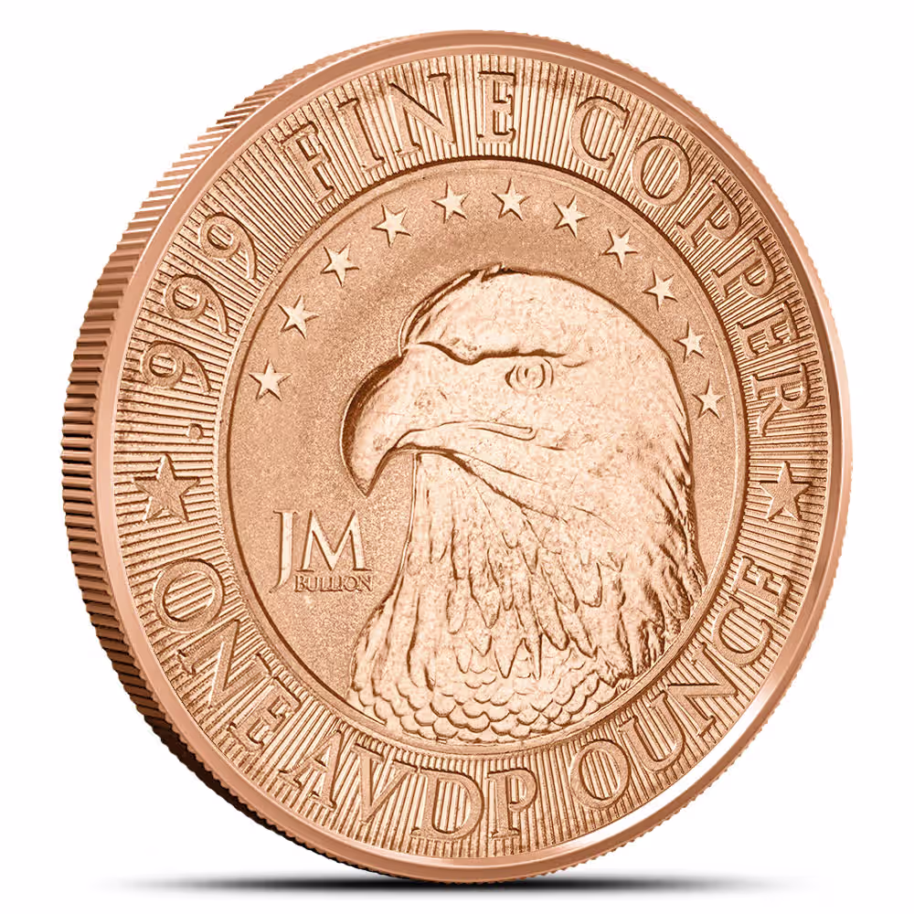 1 oz JM Bullion Eagle Copper Round (New)