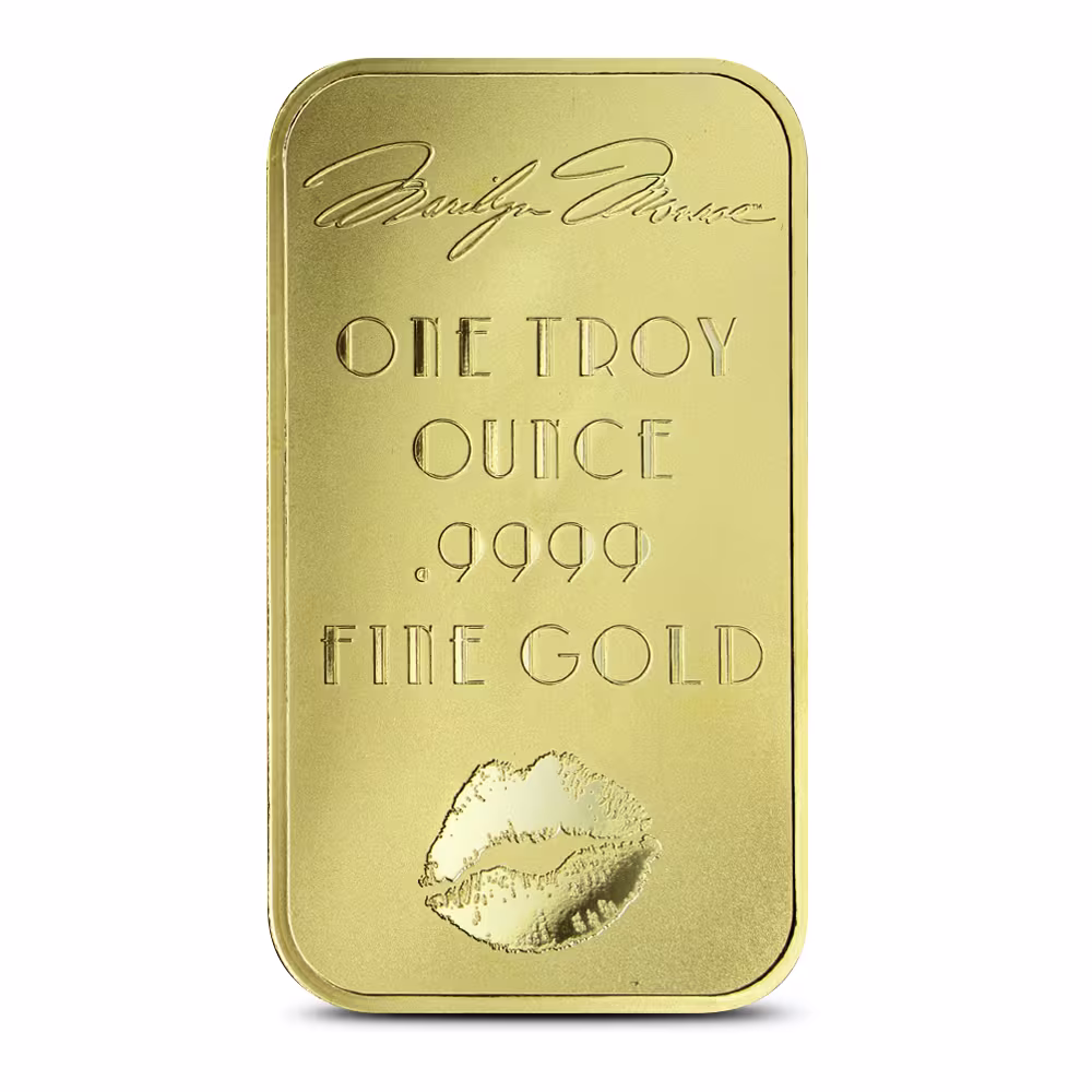 1 oz Marilyn Monroe Gold Bar (New w Assay)