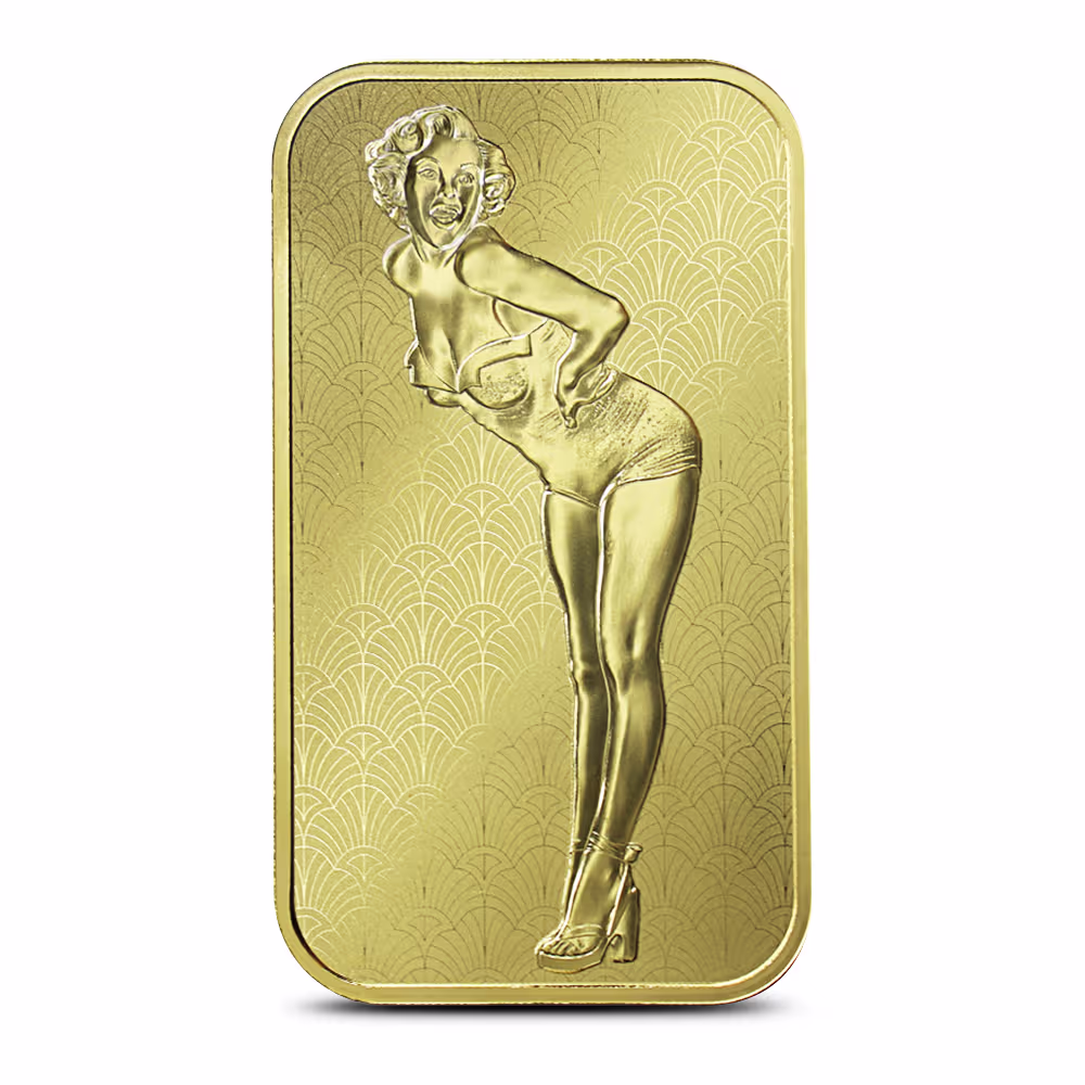 1 oz Marilyn Monroe Gold Bar (New w Assay)
