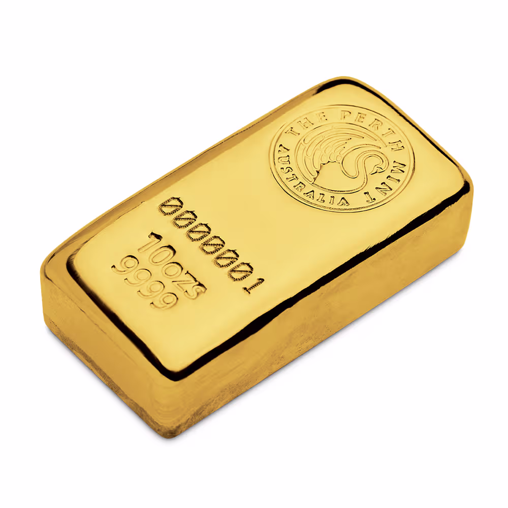 10 oz Perth Mint Cast Gold Bar (New)