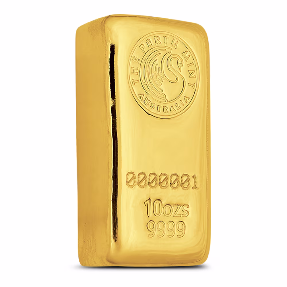 10 oz Perth Mint Cast Gold Bar (New)