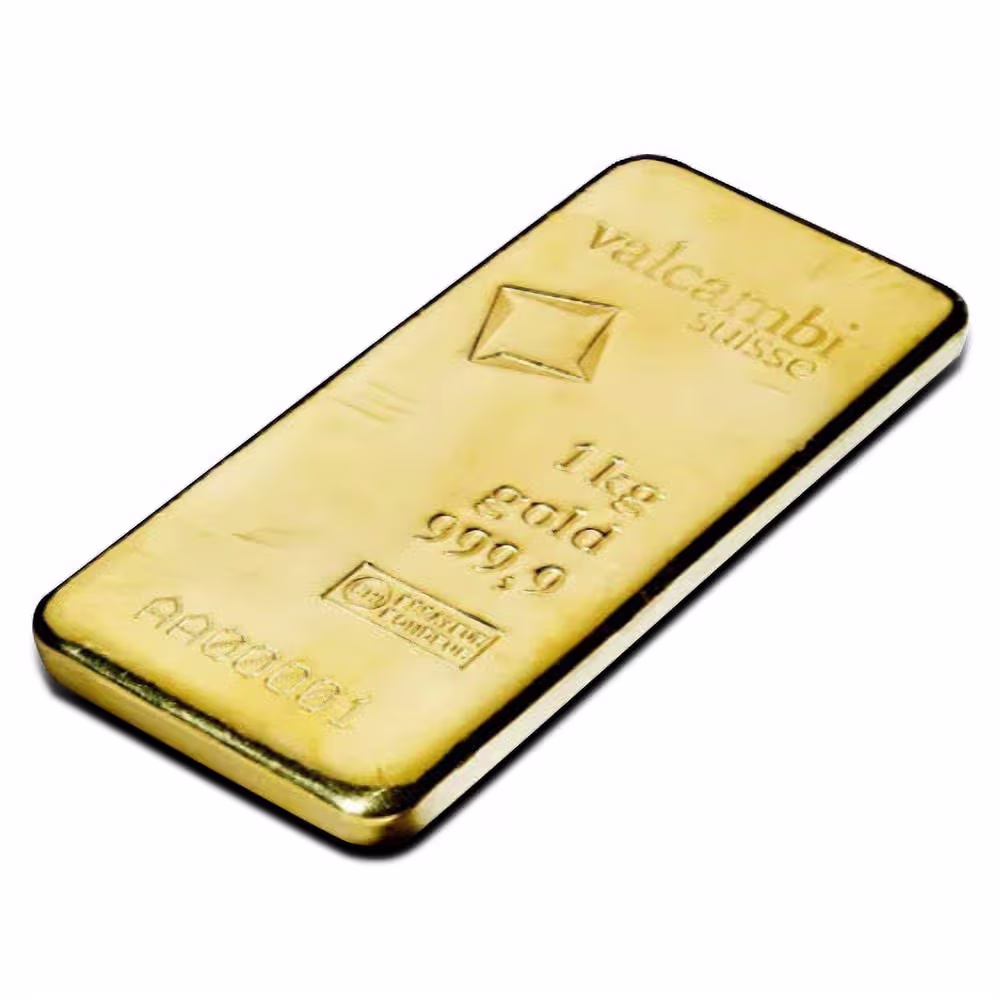 1 Kilo Valcambi Cast Gold Bar (New w/ Assay)