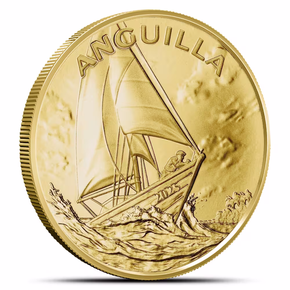 2025 1 oz EC8 Gold Anguilla Regatta Coin (BU)
