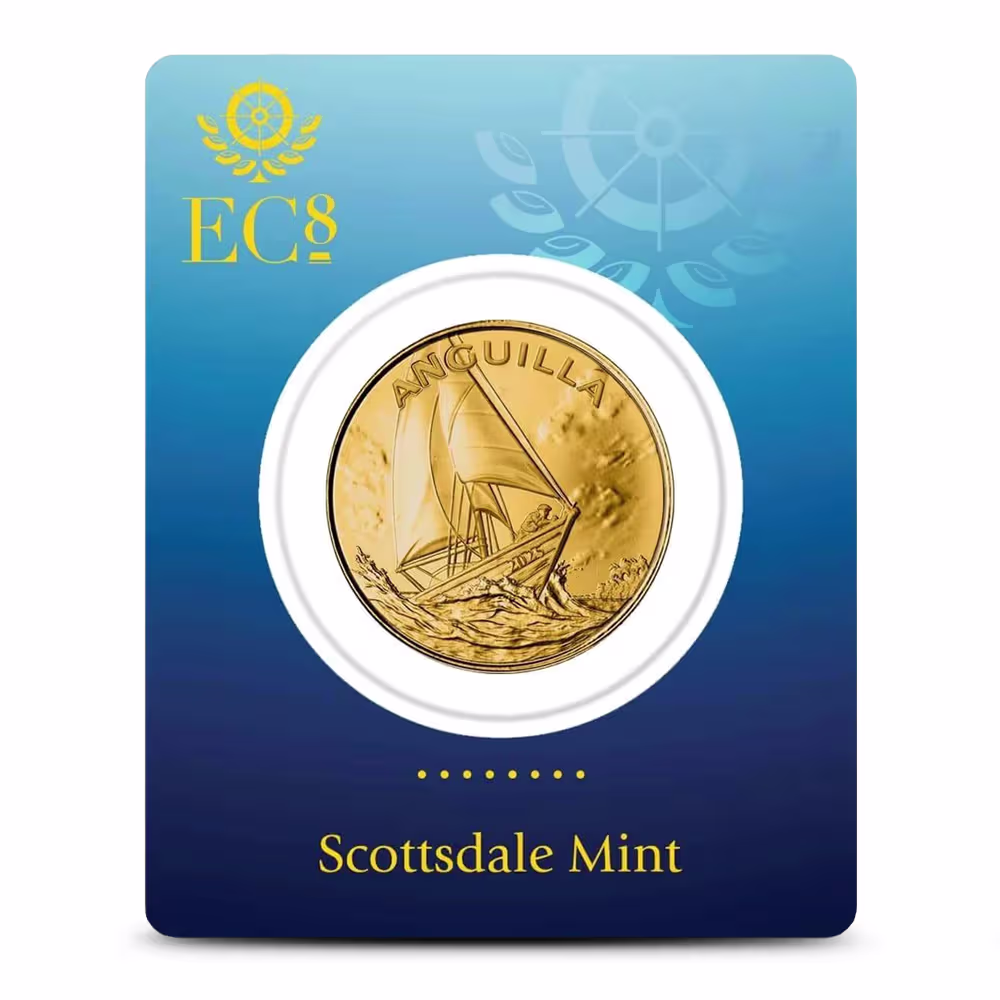 2025 1 oz EC8 Gold Anguilla Regatta Coin (BU)