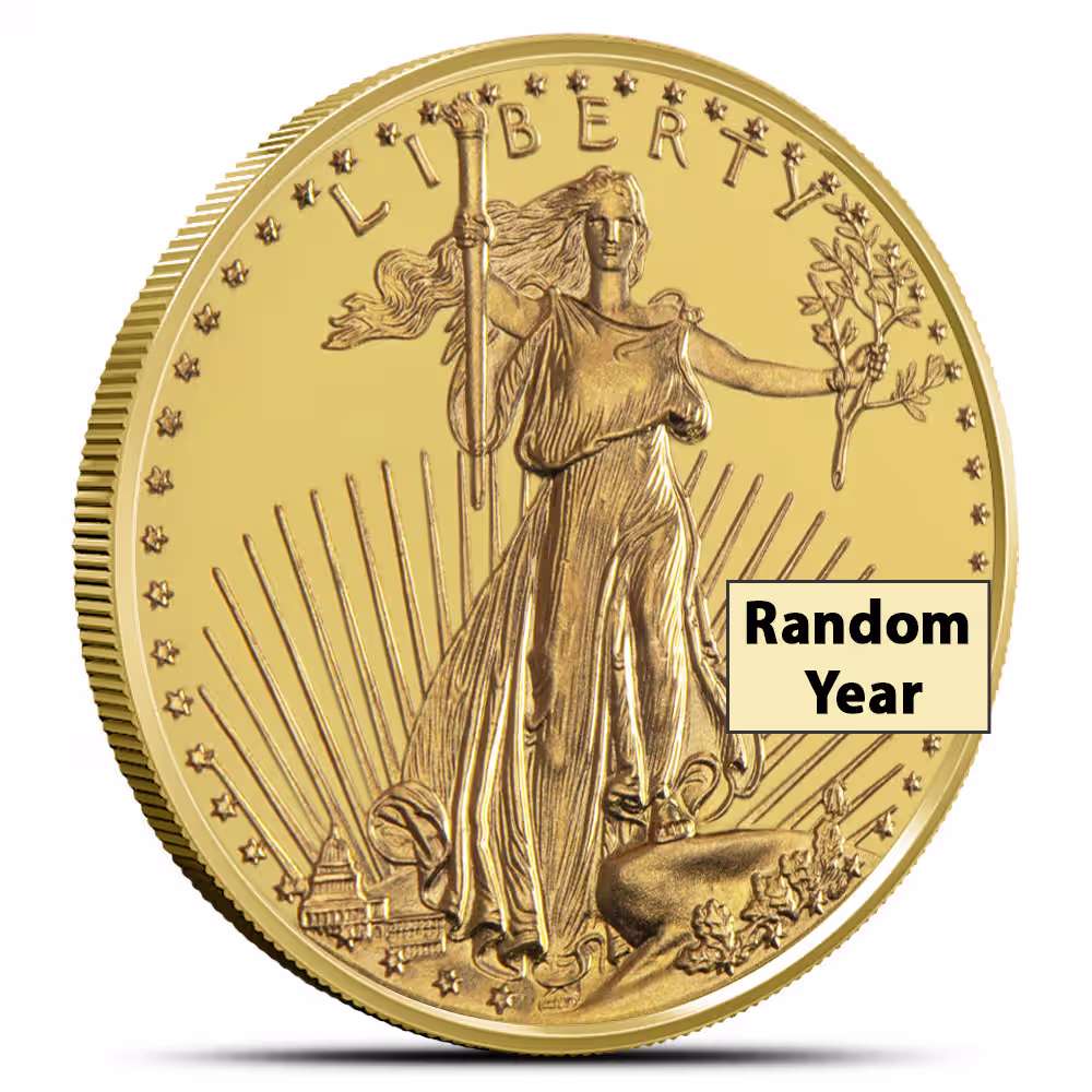 1/10 oz American Gold Eagle Coin (Random Year)
