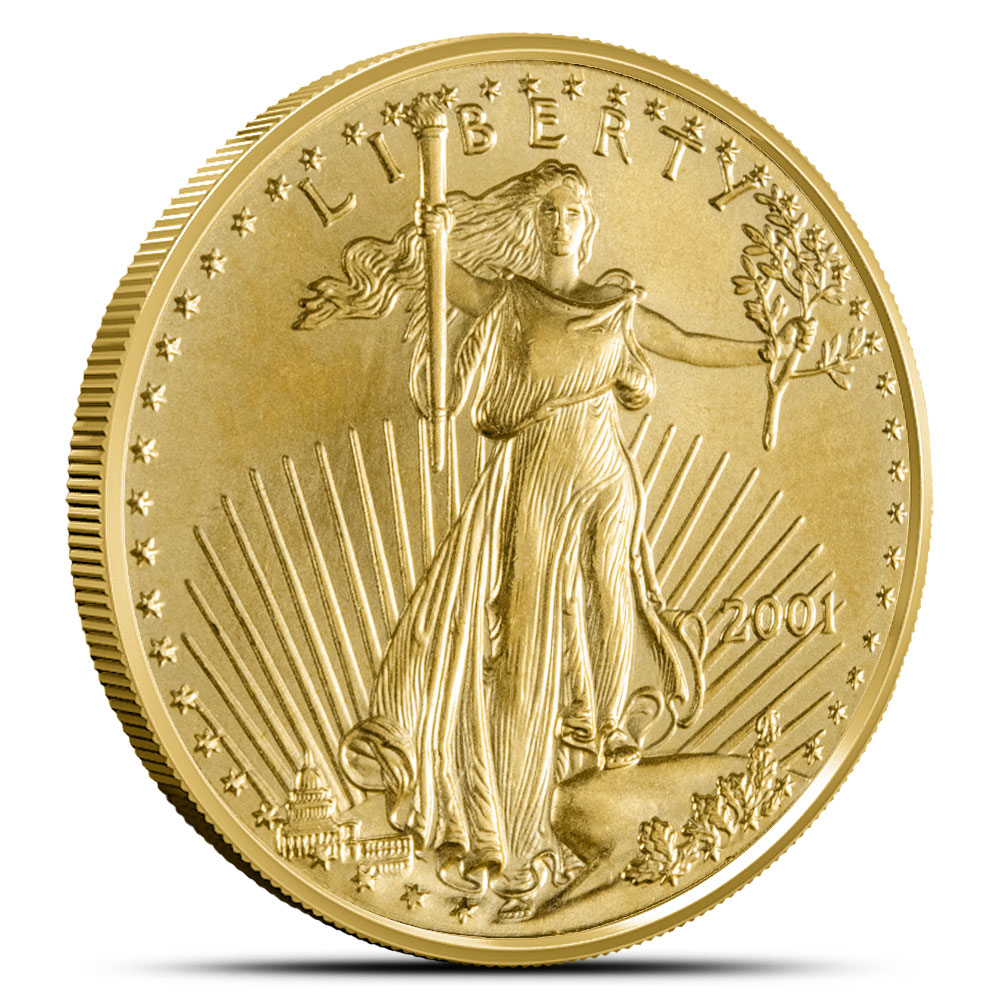2001 1/10 oz American Gold Eagle Coin