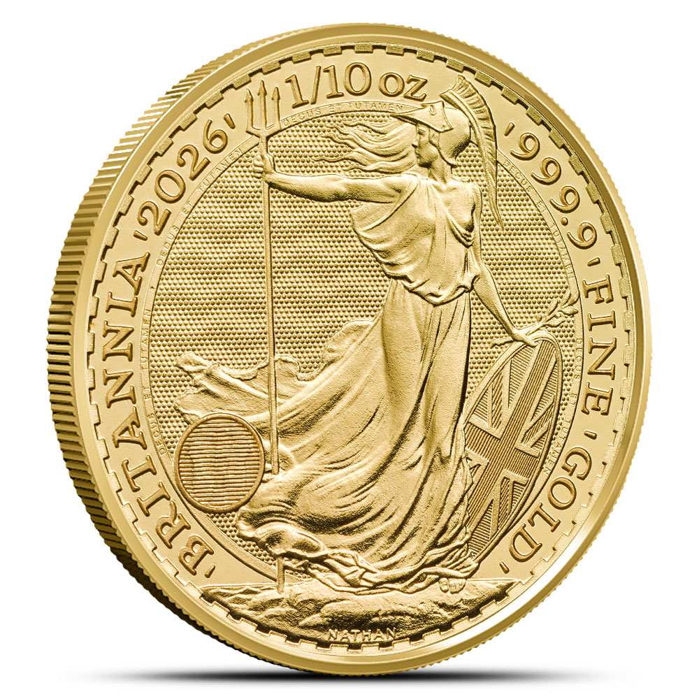 2026 1/10 oz British Gold Britannia Coin (BU)