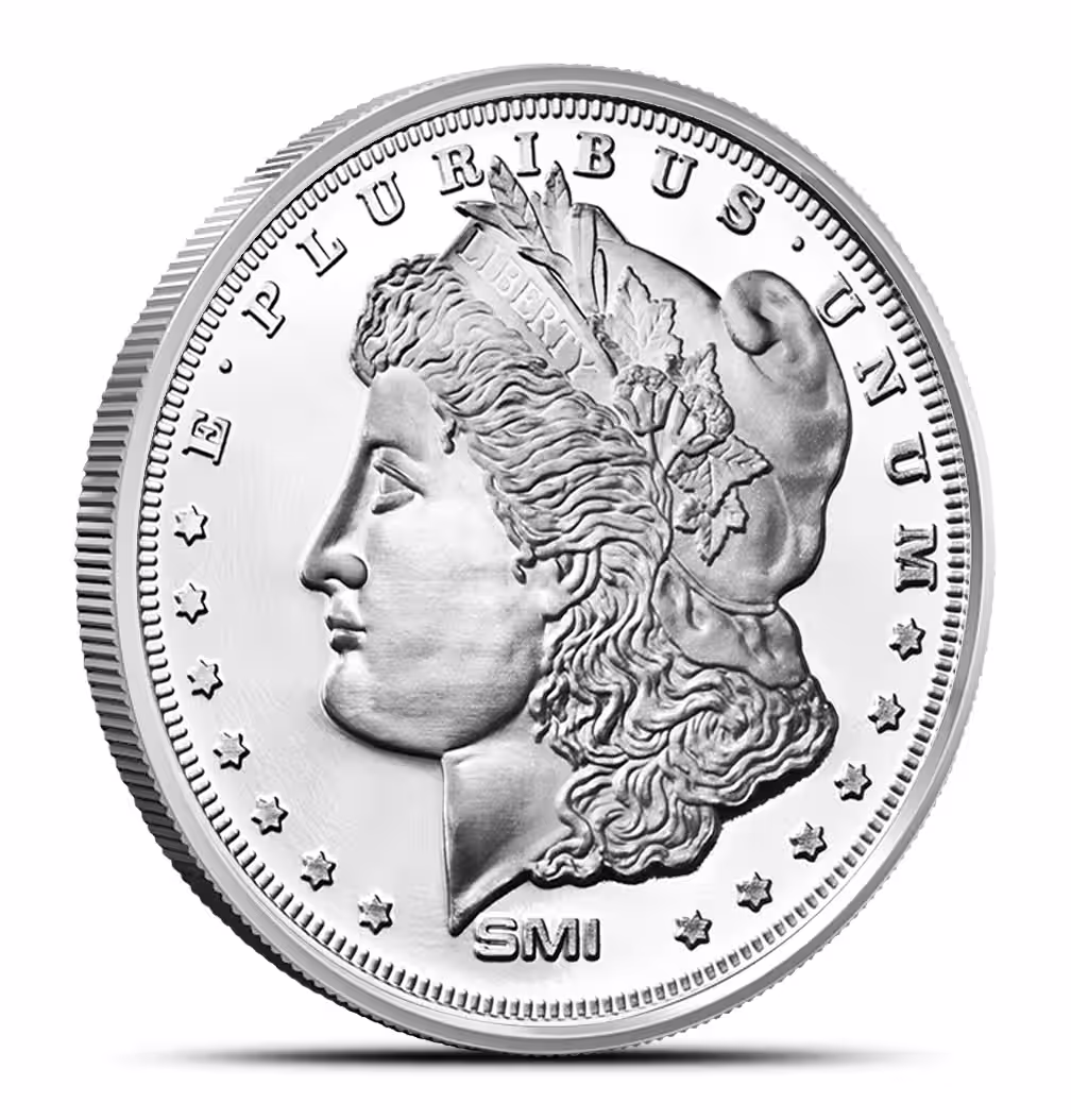 1 oz Sunshine Morgan Silver Round (New, MintMark SI)