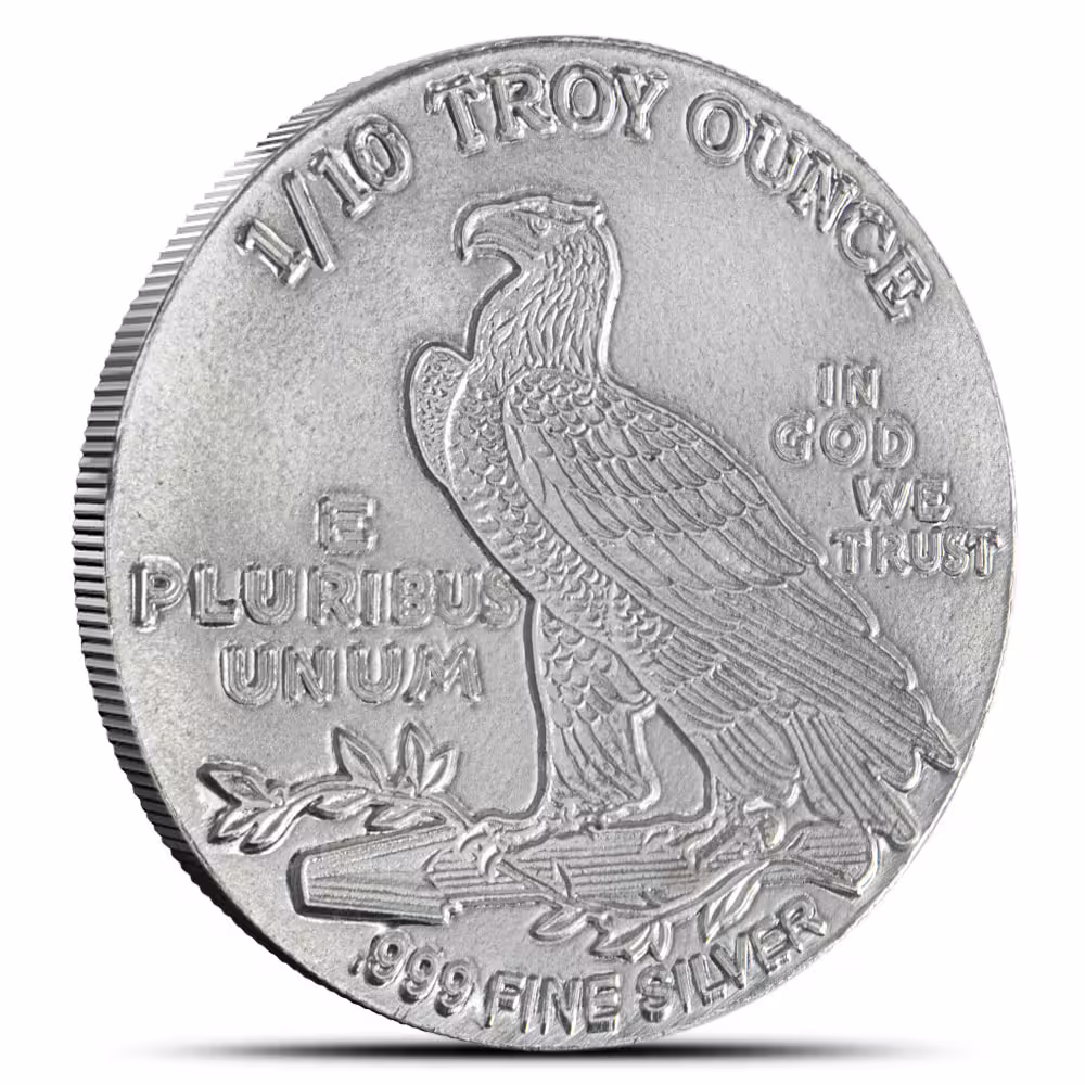 1/10 oz SilverTowne Incuse Indian Silver Round (New)