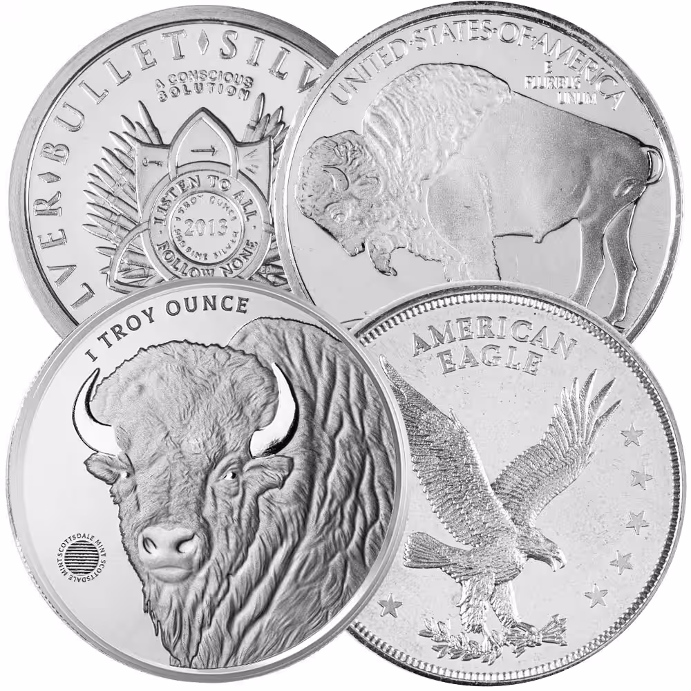 1 oz Silver Round (Varied Condition, Any Mint)