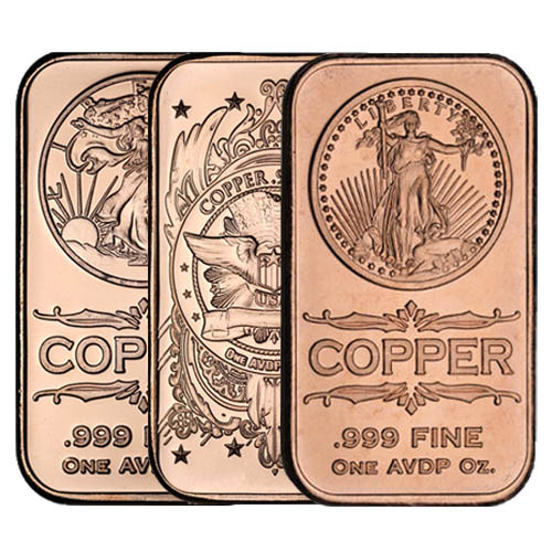 oz Copper Bar (Varied Condition)