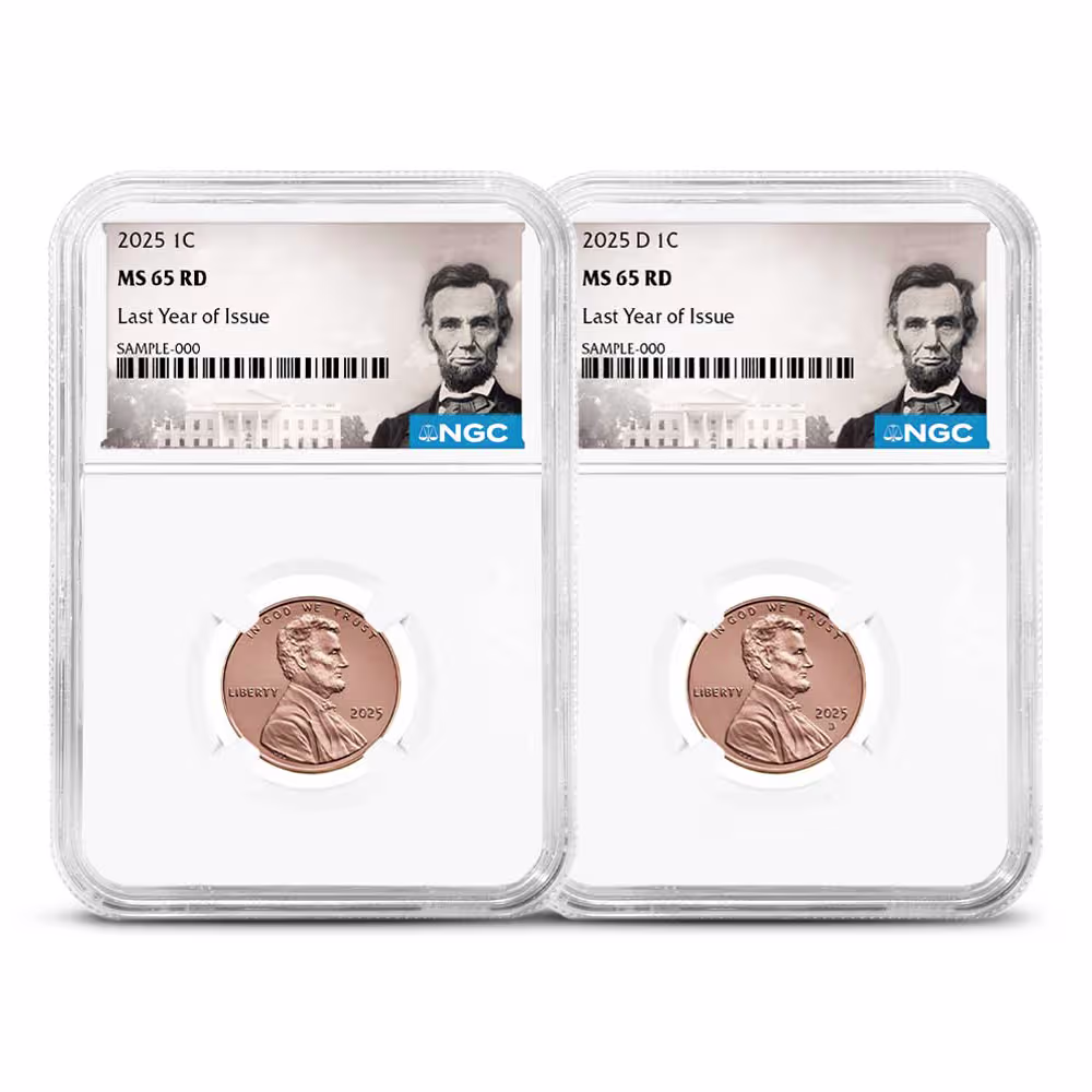 2025 Lincoln Shield Penny 2-Coin Set NGC MS65 RD